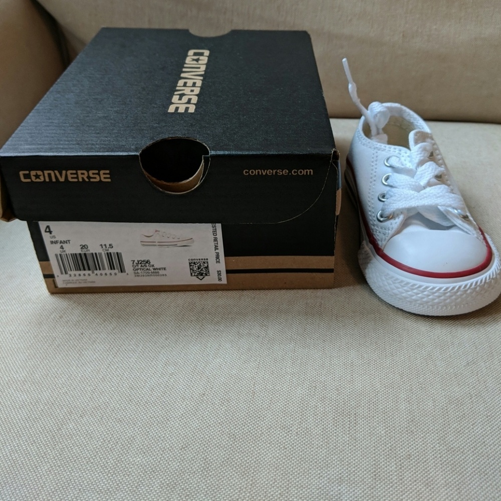 Brand New in box size 4 infant Converse